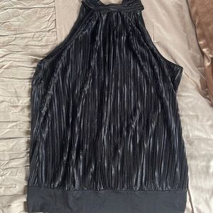 Sleeveless Blouse with Shimmer